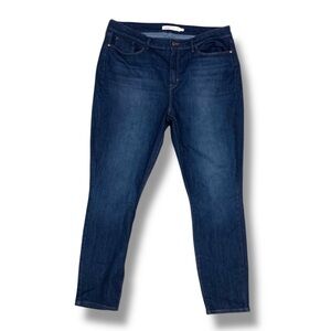 Levi Strauss Signature Mid-Rise Skinny Denim Blue Jeans Pants Women’s Size 18